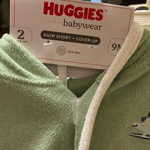 Huggies Babywear Green Swim Set
